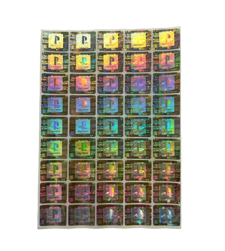 Holografischer aufkleber - x,